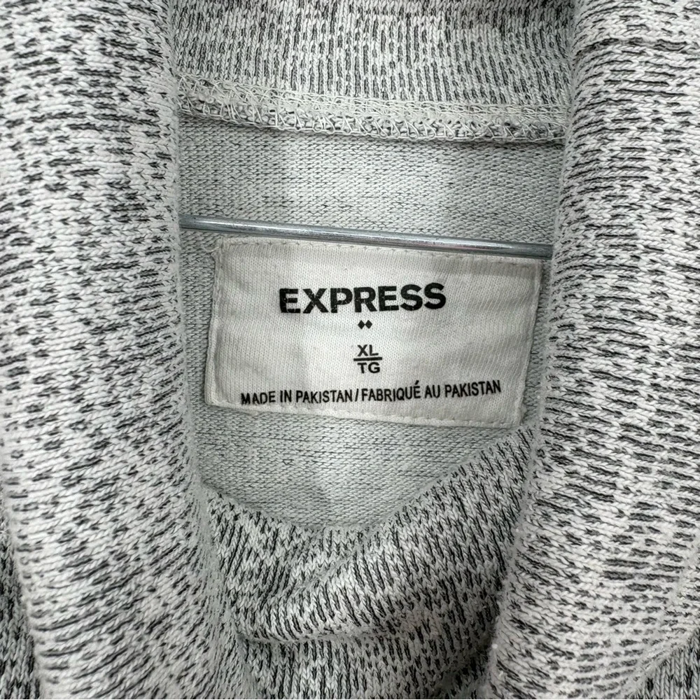 Express Light Gray Turtleneck Pullover